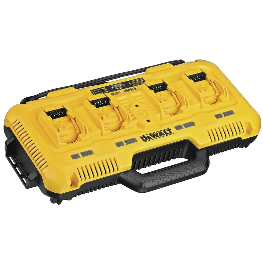 DEWALT 20V MAX* Charger, 4-Port, Rapid Charge , Black/Yellow