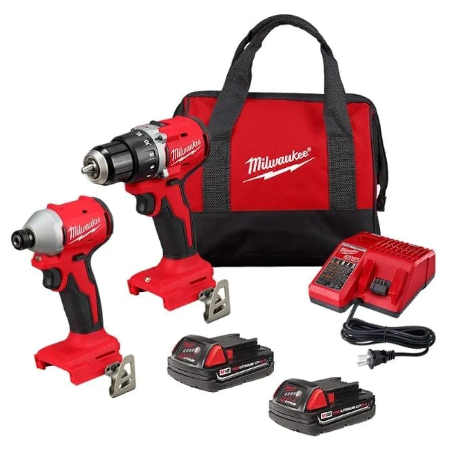 Milwaukee 3692-22CT M18 Compact Brushless 2-Tool Combo Kit: Drill Driver/Impact Driver 