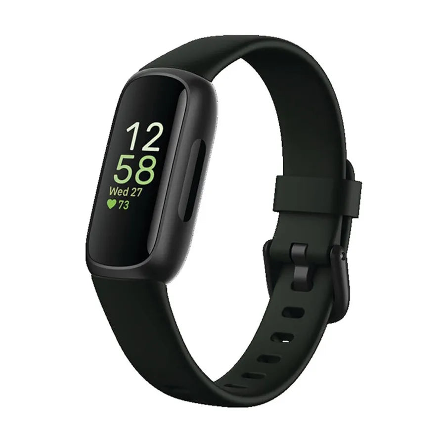 Fitbit Inspire 3 Health &-Fitness-Tracker with Stress Management, Workout Intensity, Sleep Tracking, 24/7 Heart Rate and more, Midnight Zen/Black One Size 