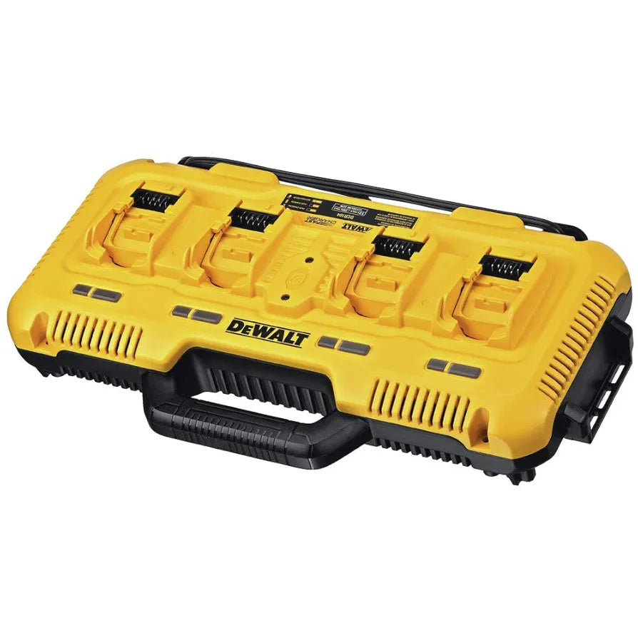 DEWALT 20V MAX* Charger, 4-Port, Rapid Charge  , Black/Yellow