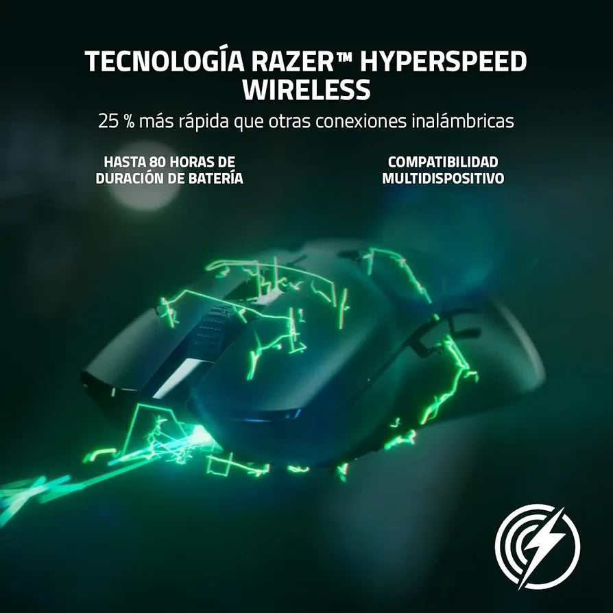 Razer Viper V2 Pro HyperSpeed Wireless Gaming Mouse: 59g Ultra-Lightweight - Optical Switches Gen-3-30K Optical Sensor - On-Mouse DPI Controls - 90hr Battery - USB Type C Cable Included - White