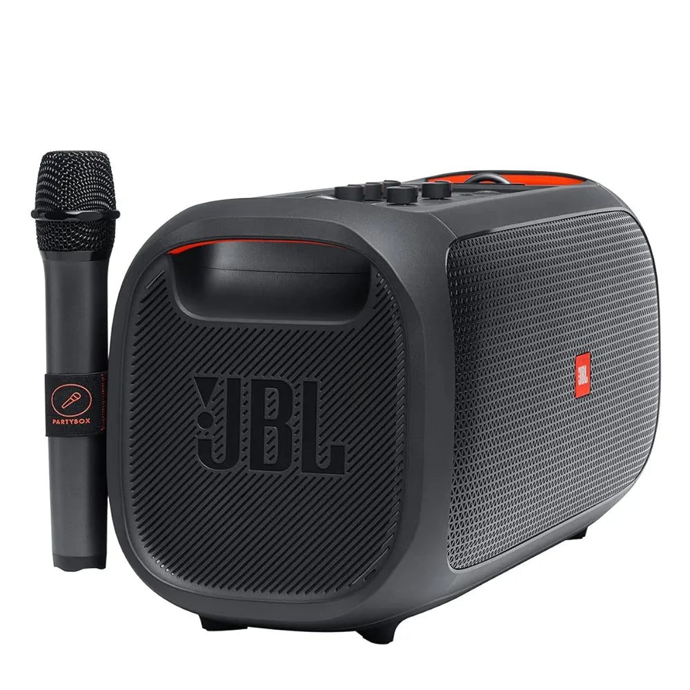 JBL PartyBox On-The-Go Powerful Portable Bluetooth Party Speaker with Dynamic Light Show, black