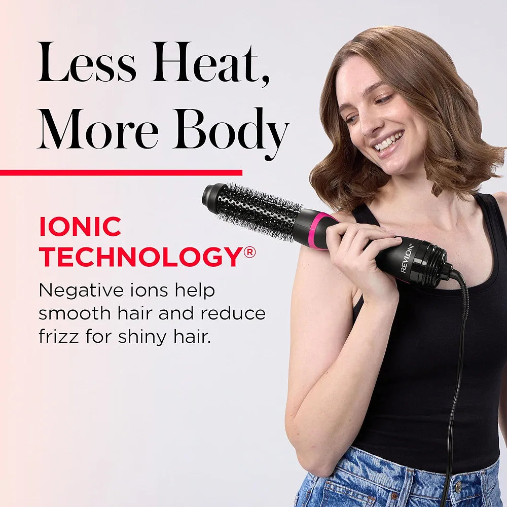REVLON One-Step Hair Dryer and Styler - Root Booster Round Brush for Styling, Dryer Brush for Fast and Easy Salon-Quality Blowout, More Shine and Less Frizz 