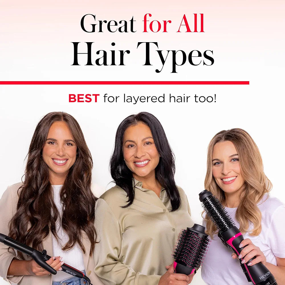 REVLON One-Step Hair Dryer and Styler - Root Booster Round Brush for Styling, Dryer Brush for Fast and Easy Salon-Quality Blowout, More Shine and Less Frizz 