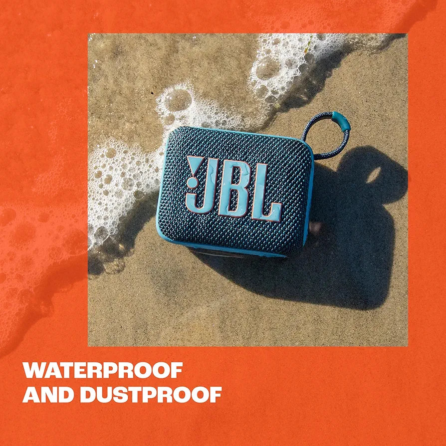 JBL Go 4 - Ultra-Portable, Waterproof and Dustproof Bluetooth Speaker, Big Pro Sound with Punchy bass, 7-Hour Built-in Battery, Made in Part with Recycled Materials 